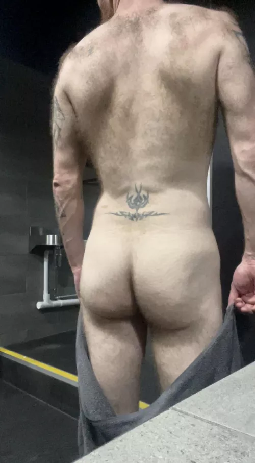 Locker room butt! 🍑😜 by gbrad1983