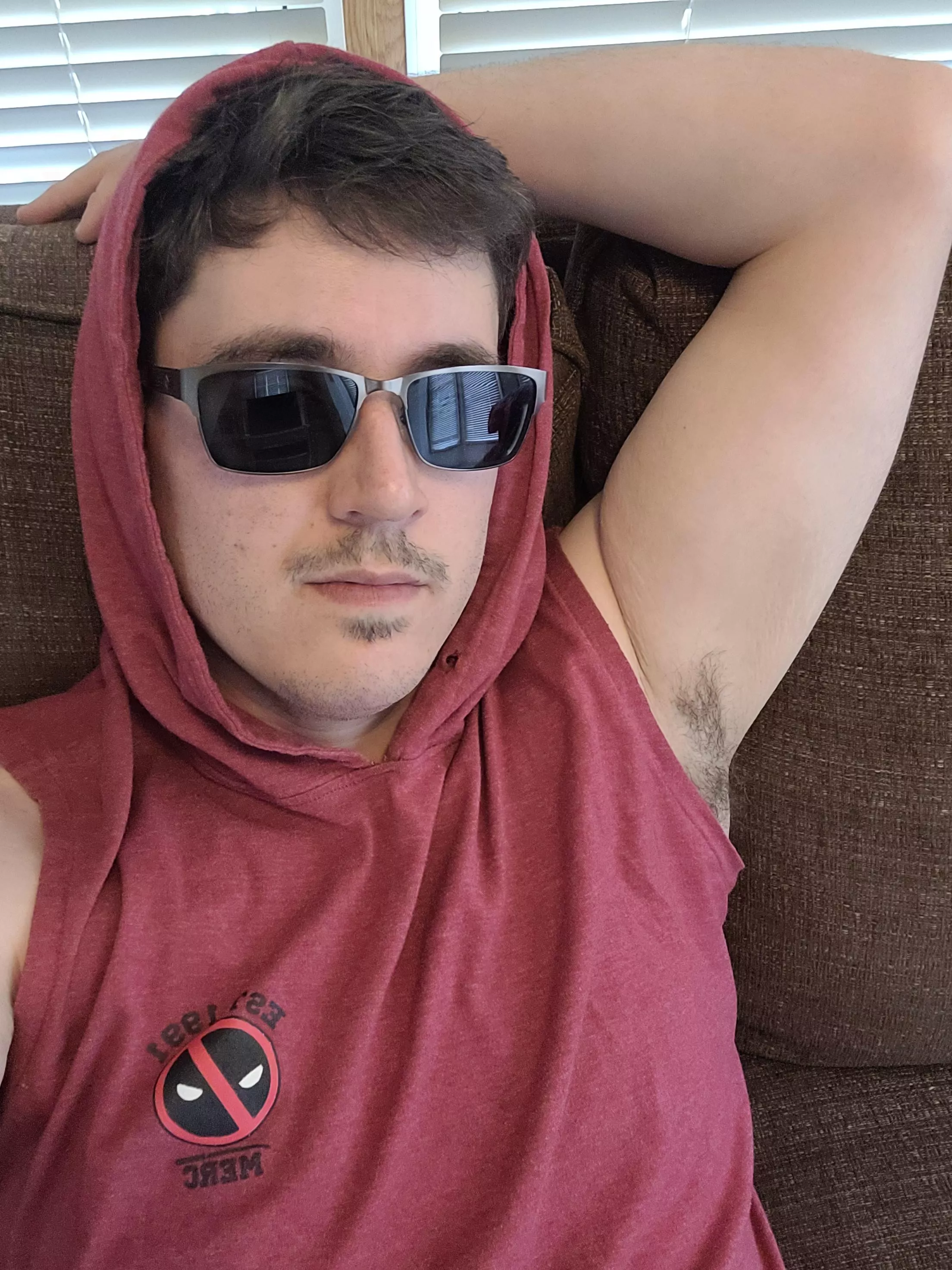 lol I look like a gangster little red posted by BearlyHairy