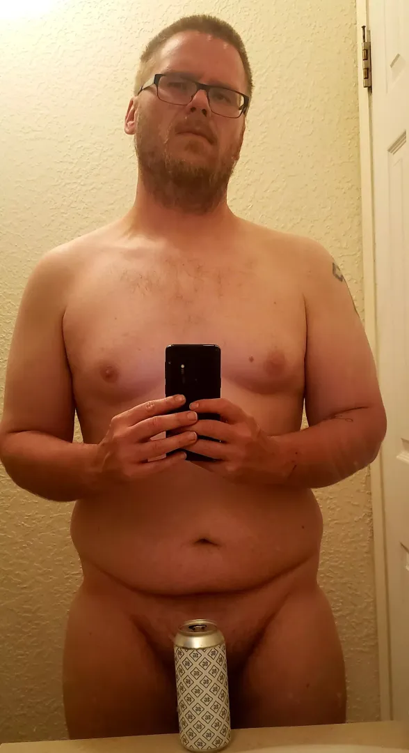 Long hot day calls for a cold beer and a cold shower. posted by thiccnessislife84