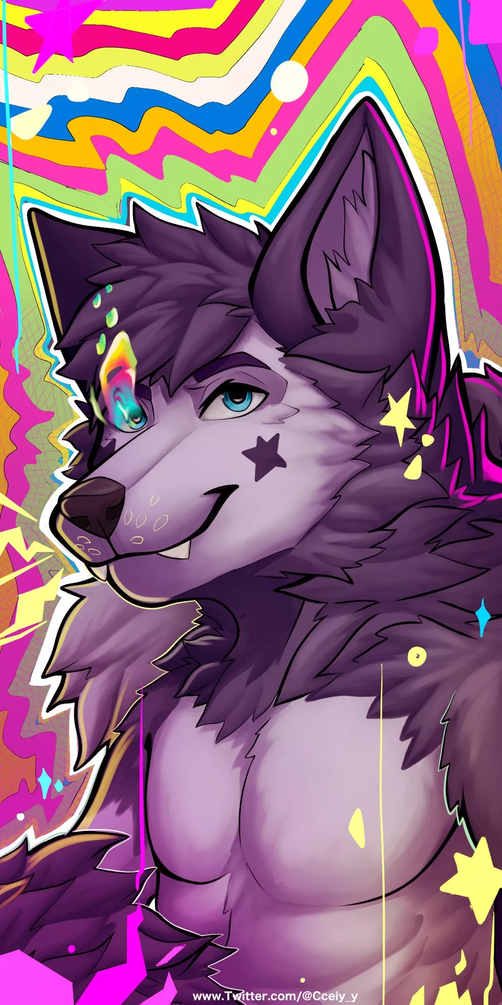 Loockscreen commission - art by me: @Cceiy_y on Twitter posted by aslley_