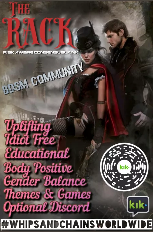 🔗Looking For A Mature Kinky Chat Space?🔗👀 Look No [F]urther! ƬΉΣ ЯΛᄃK (ʀɪꜱᴋ ᴀᴡᴀʀᴇ ᴄᴏɴꜱᴇɴꜱᴜᴀʟ ᴋɪɴᴋ) Is a 5 year established BDSM 18+ Worldwide Multi Group Community on KiK 🔞[Verification & Scree by Thundererr