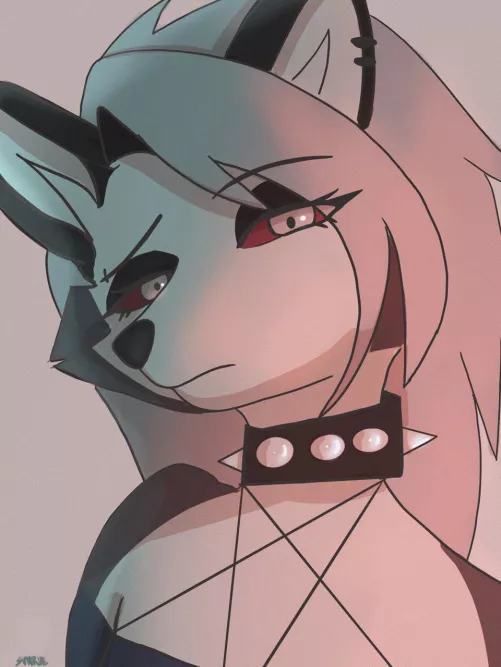 Loona from Helluva Boss (Art done by me, Comissions are open!) by SunriseHinode