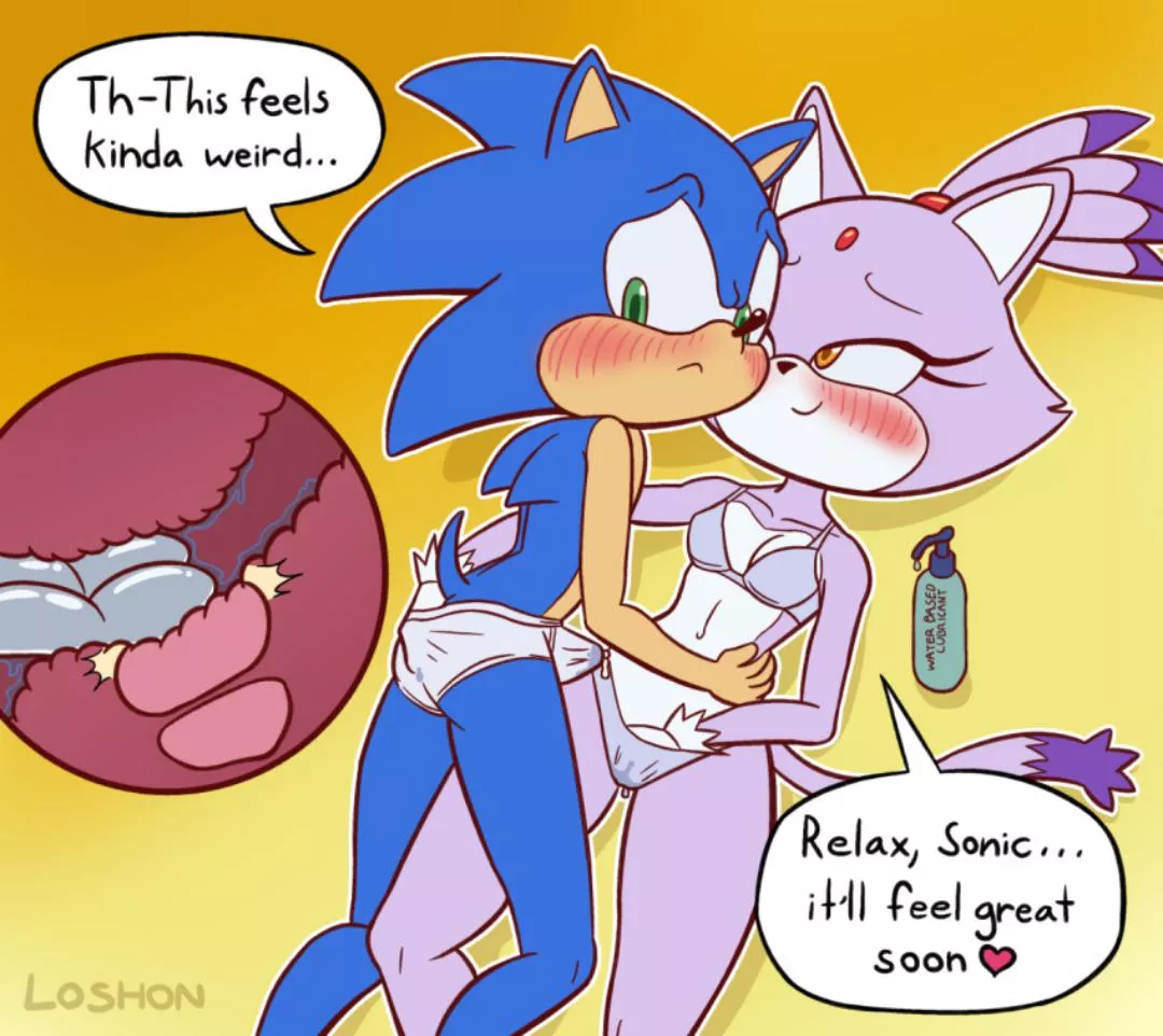 (loshon) blaze teaching sonic posted by hormyGerman2k