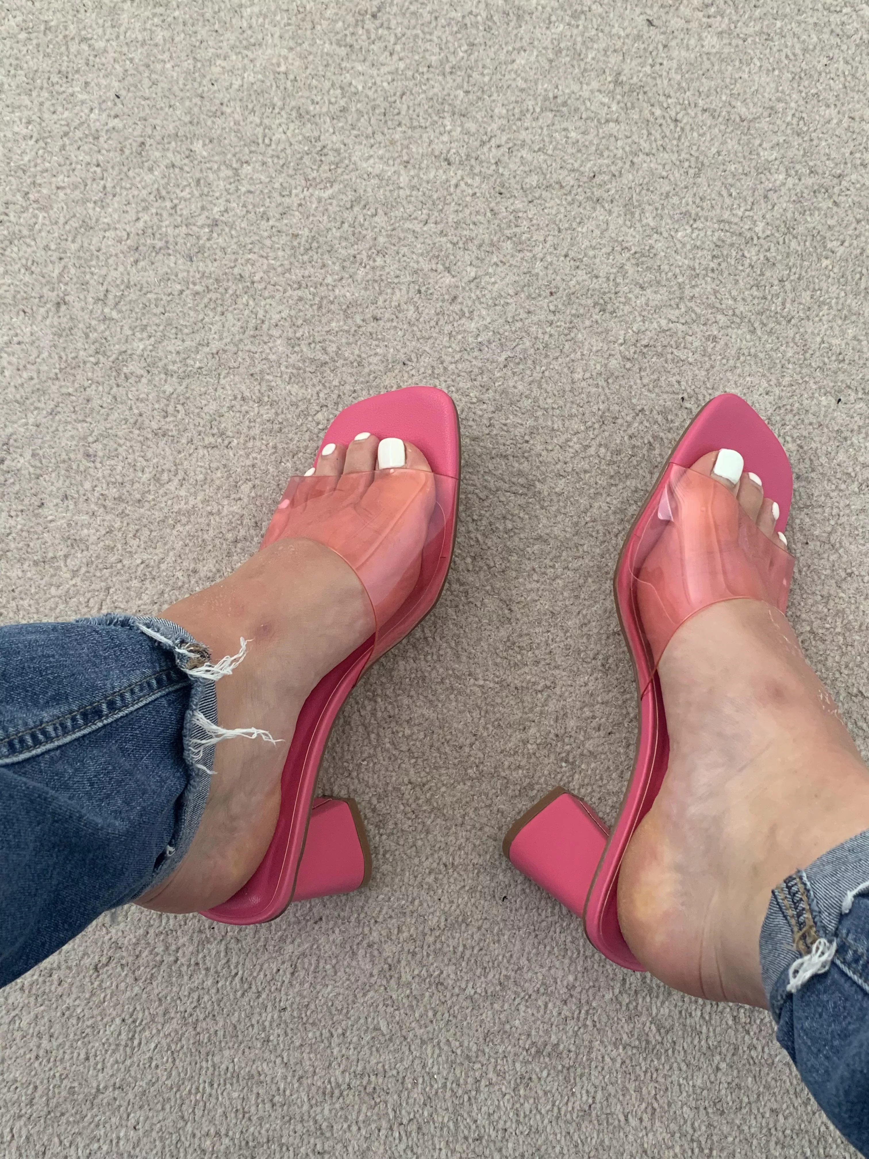 Love a perspex heel posted by prettylilfeet_