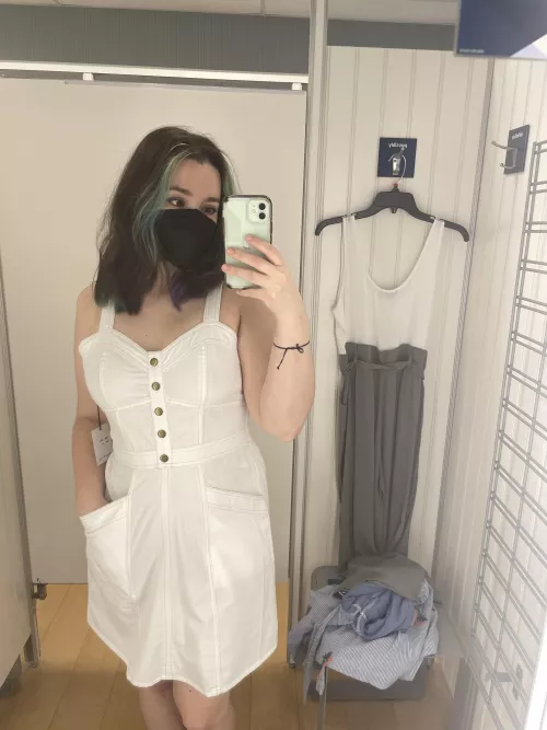 Love a sheer white dress ♥️ plus it has pockets! by ellietheelephant29