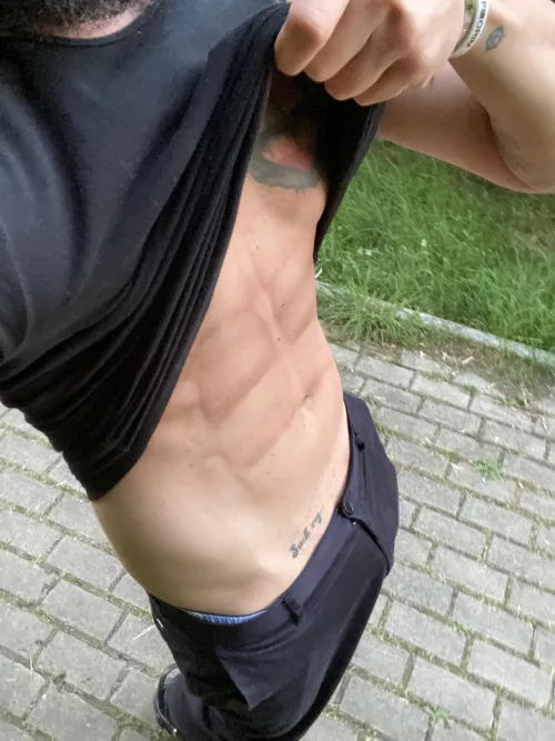 Love flashing in public by albish