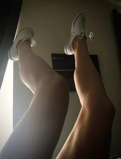 Love getting a new pair of converse. 5’10 [f] with the legs to prove it 😉 by AmazonianAnn