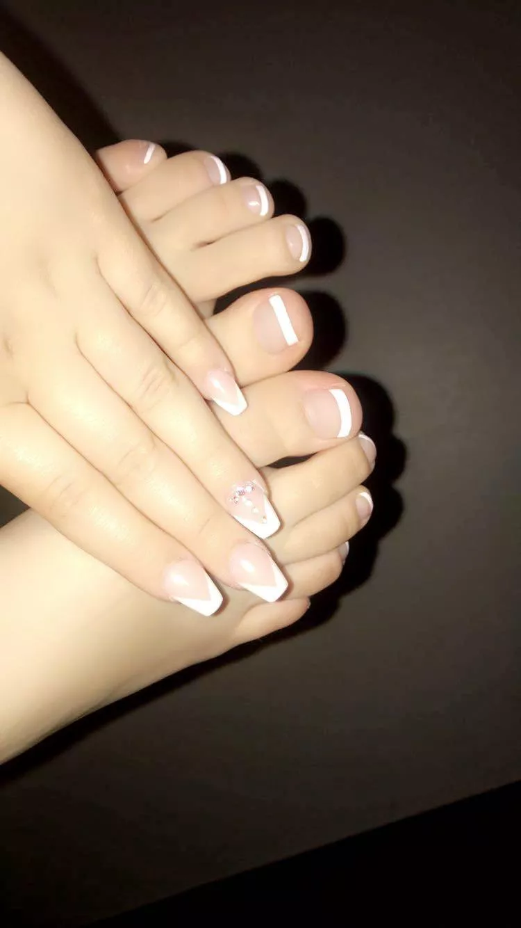 Love my French tip toes posted by kyleereece