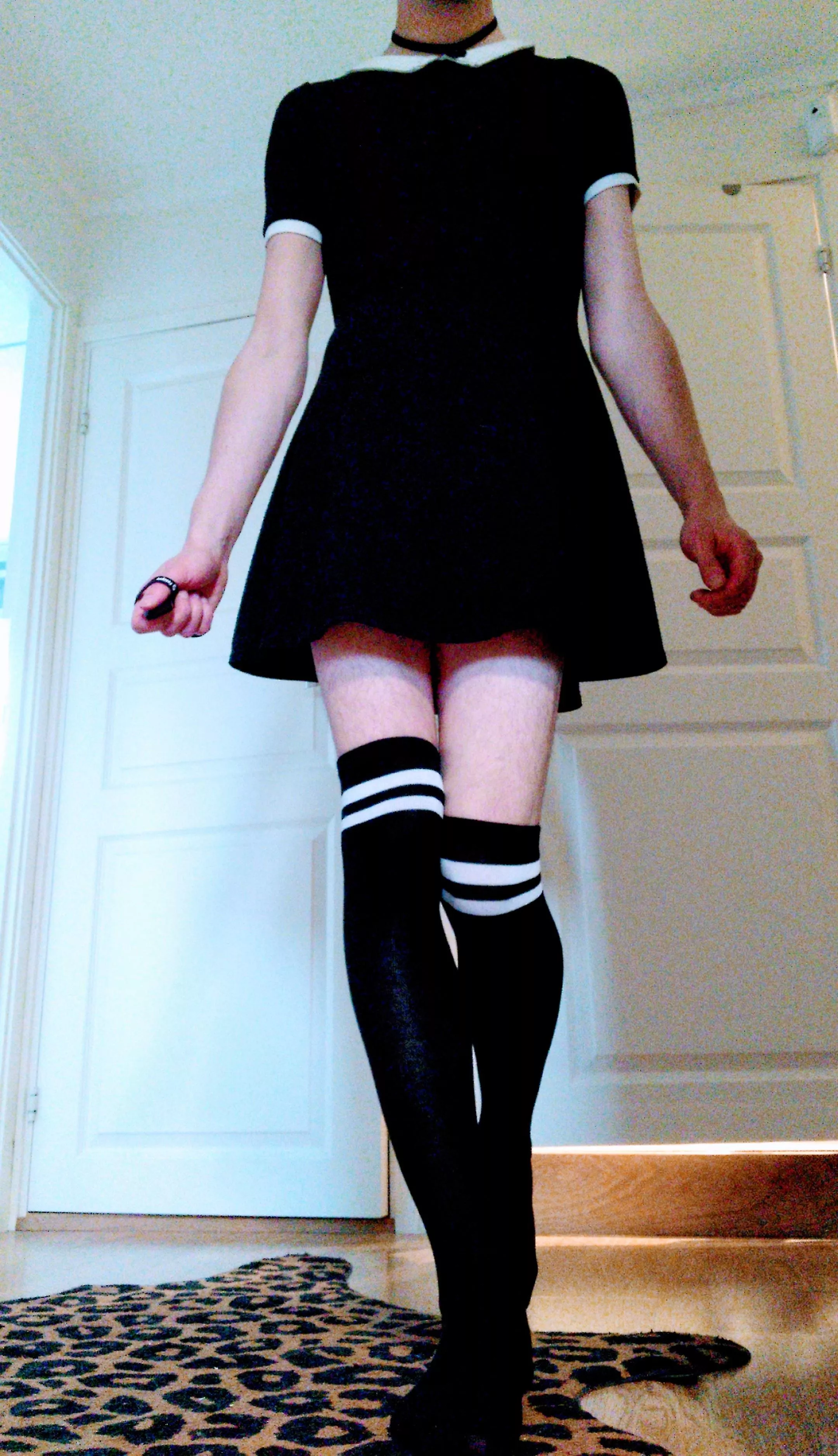 Love my new dress and socks together! 🖤 posted by heyy_moosh