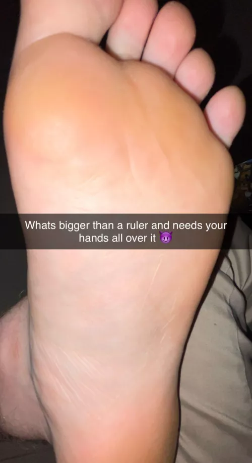 Love size difference, comparing my huge soles to tiny feet. The smaller the better 😈 by GiantGingerSizePlay
