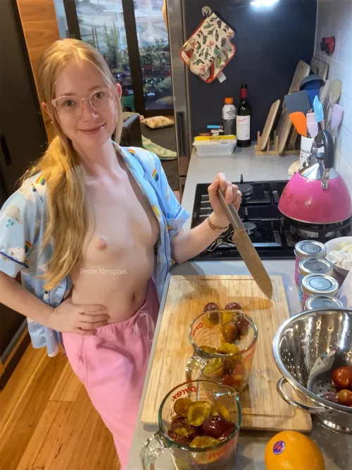 Love spending time in the kitchen! by petite_nymphet