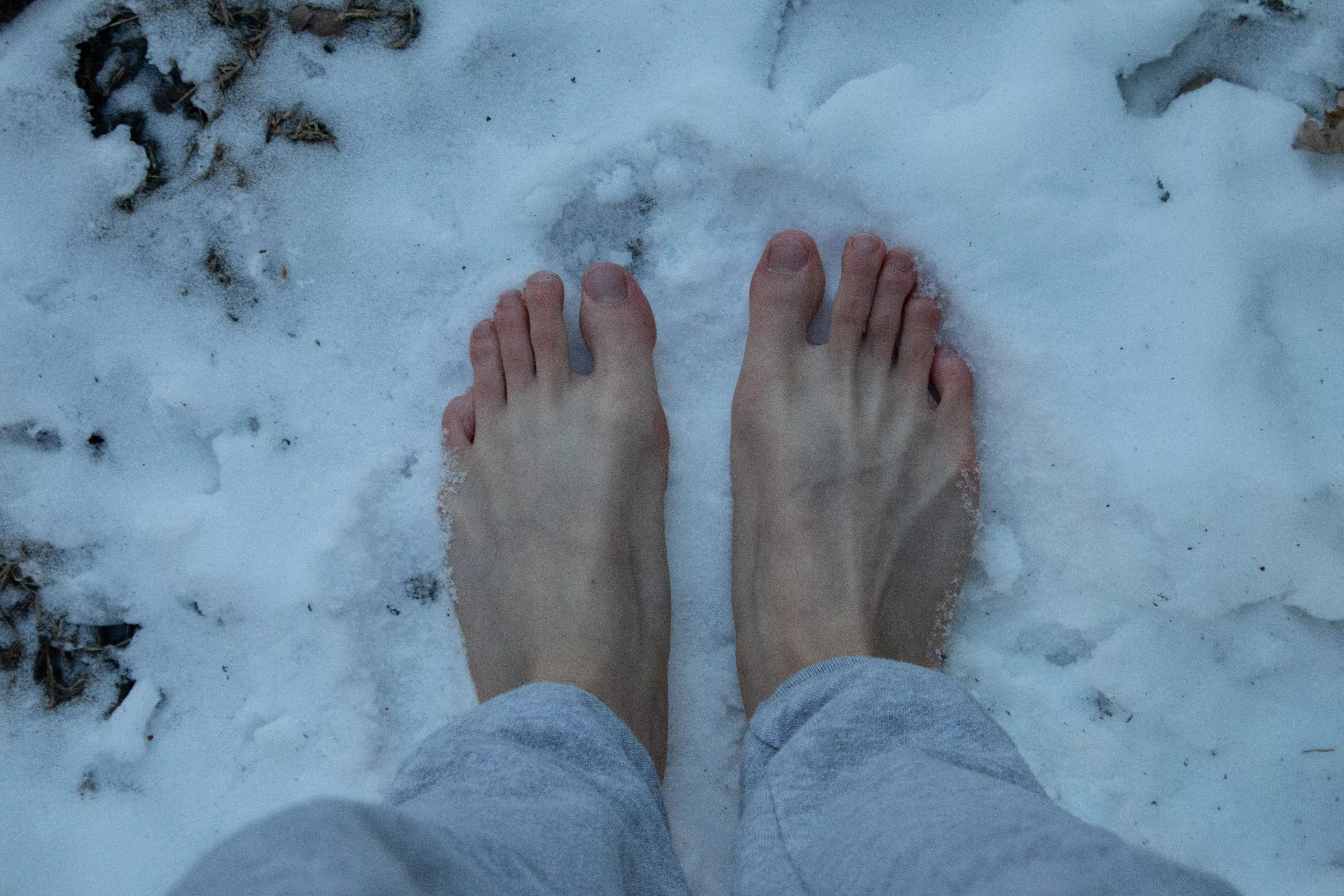 Love the feeling of cold snow under my feet ❄️🥰 posted by Effective-Fig1976