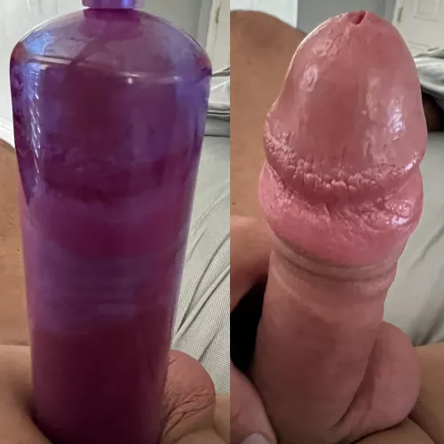 Love the feeling of the pressure. Love the feeling of my slit pressing on the end of the tube. Love the feeling of massive thickness, especially right out of the tube. by RequirementFeisty927