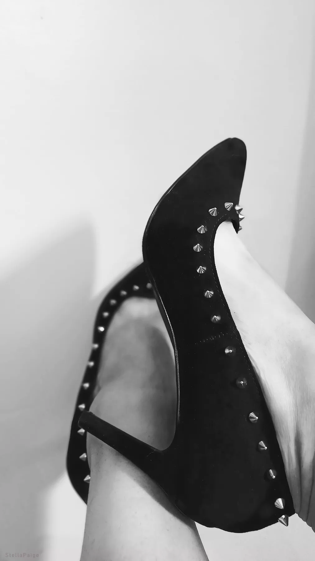 Love the spikes on these heels, but they will scratch your ankle! posted by sweethippyfeet