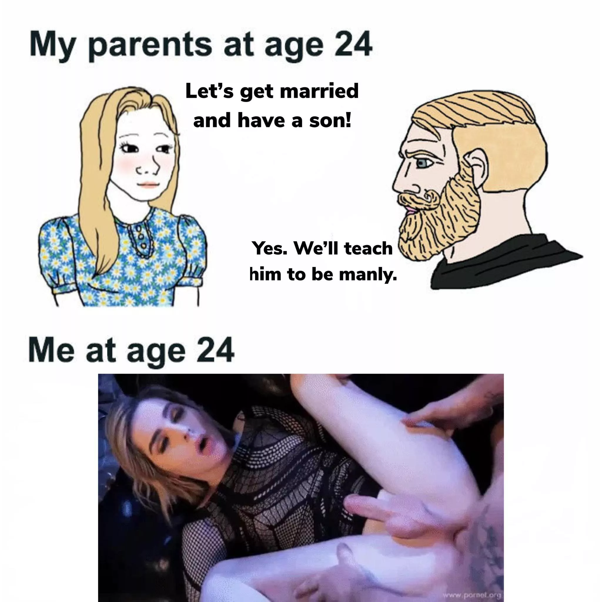 Love this meme format for sissies posted by AvailableSorbet8050