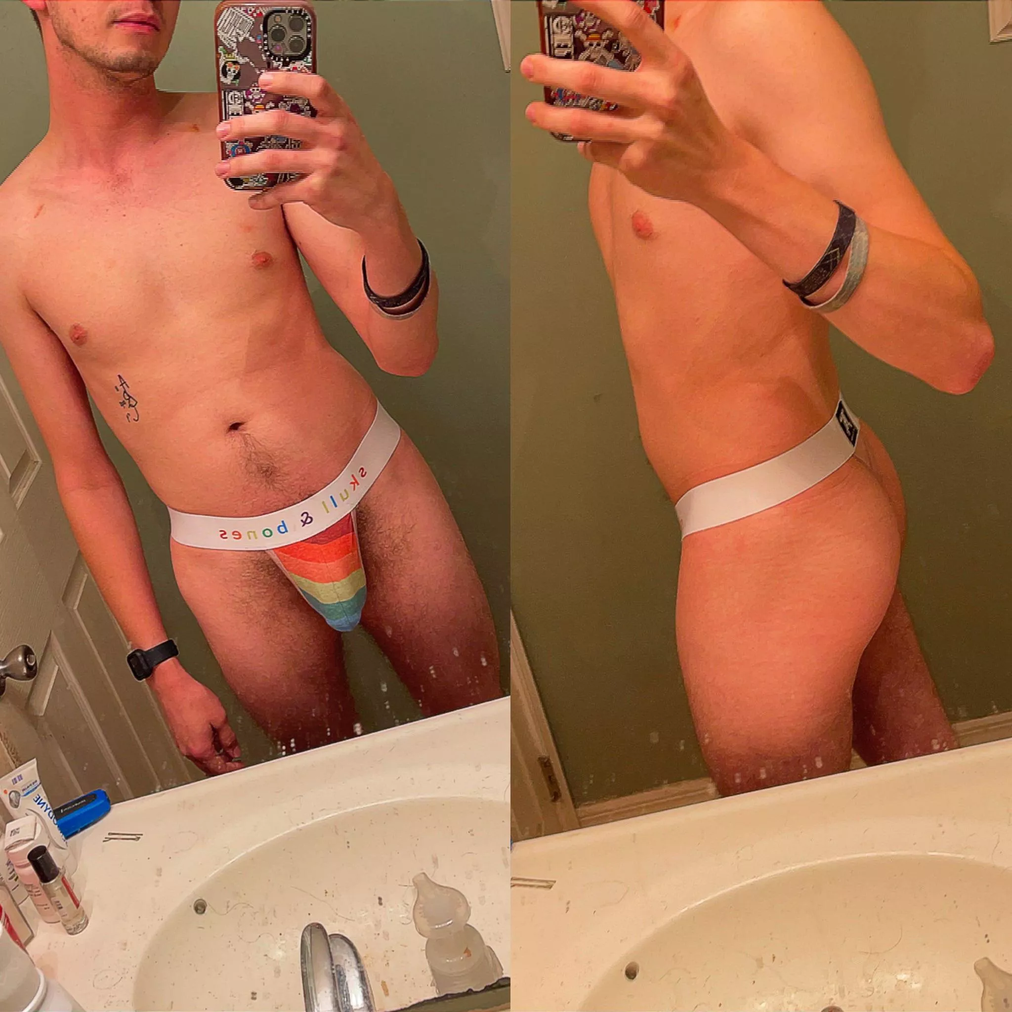 Love this thong. Happy pride 🌈 posted by SSJBroly245