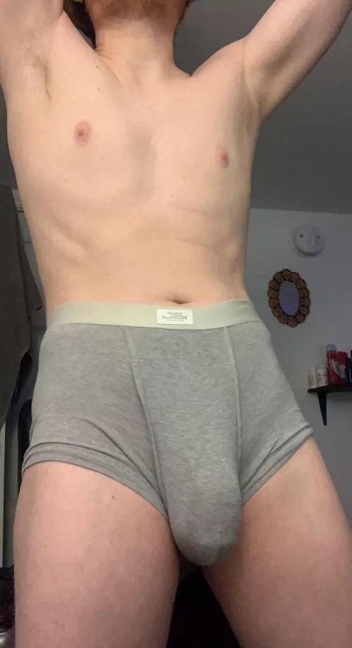 love walking around my girlfriends apartment like this. do you think her roommates notice anything? by nsfwthrowaway115