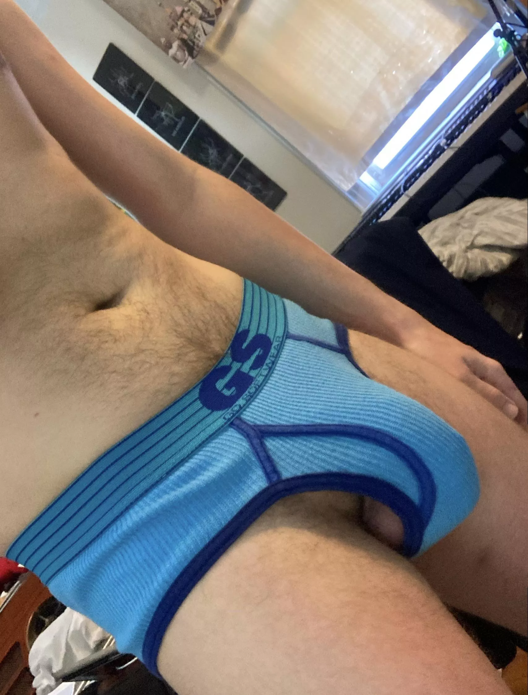 Love when my soft cock slides out the side 😈 posted by dorkydorkum