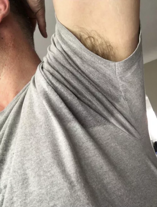 Love when stretching makes my hair peak out of my sweaty pit by furry_vr