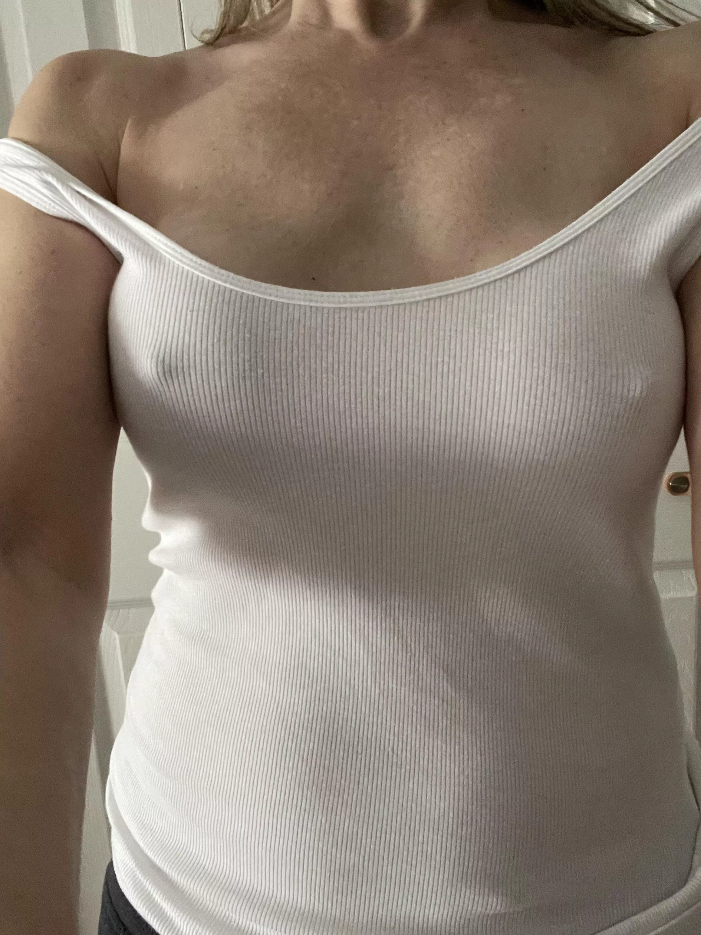 Love white tanks posted by sexyava1999