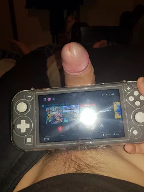 Loving being home from vacation, any femboys wanna play some Switch, or maybe take care of this? Lol by Construction_Level