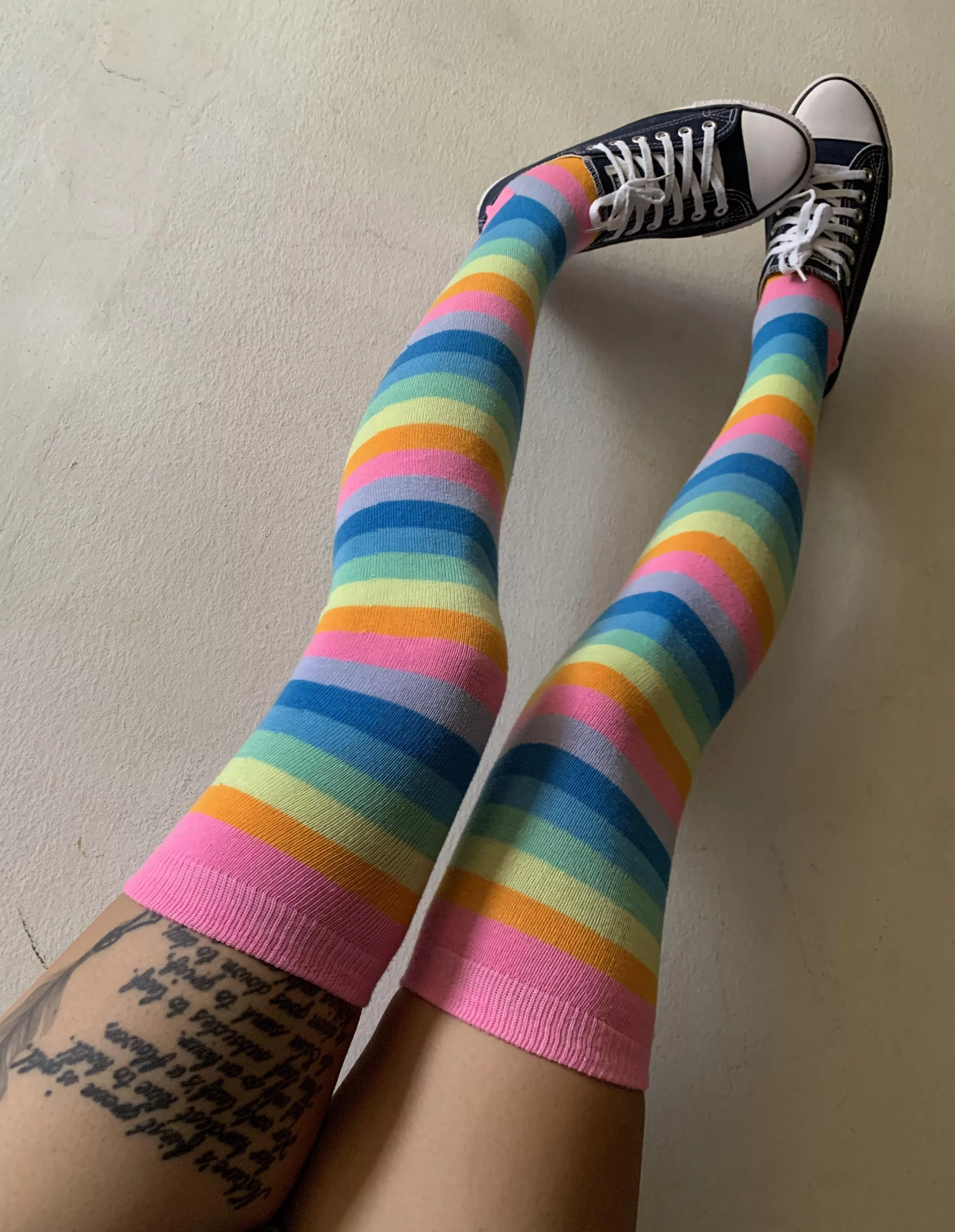 Loving my candy socks posted by dandelionflurry