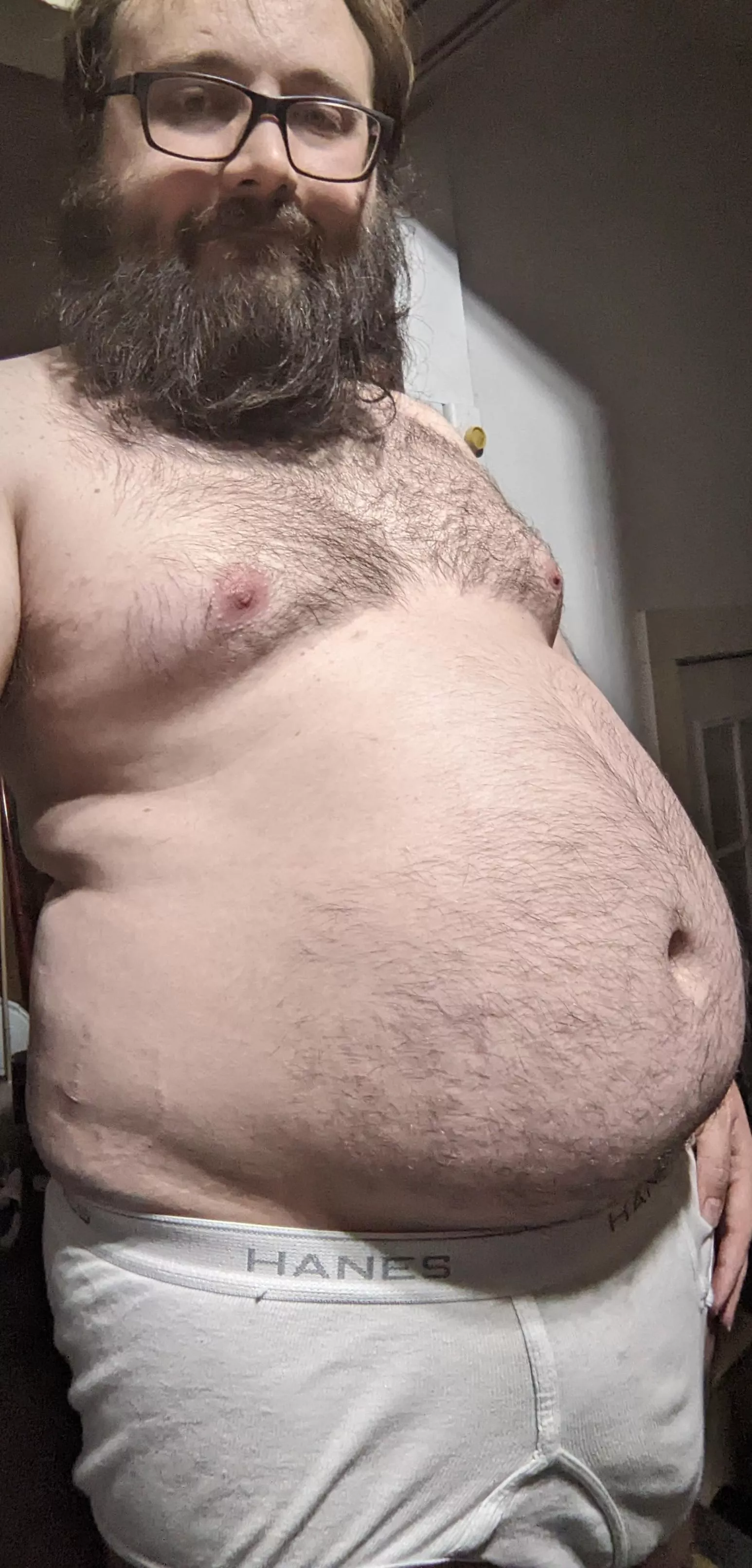 loving the way I'm filling out! posted by DadBodGodBHM