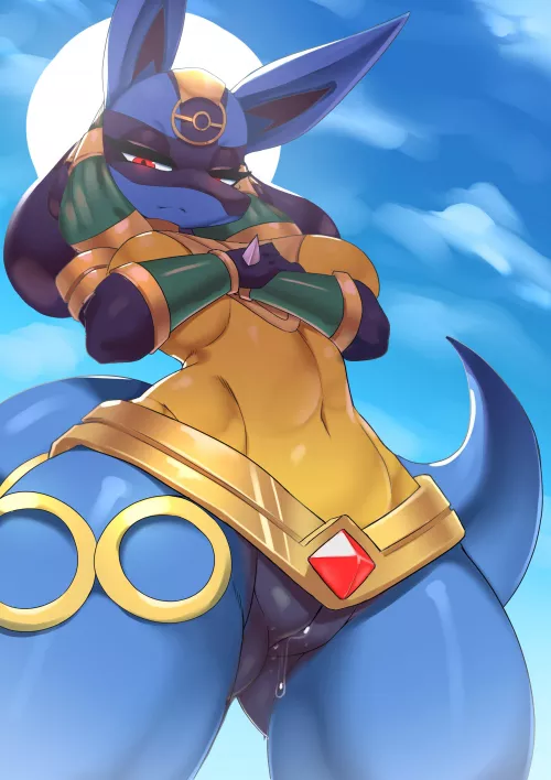 Lucario [F] (Ashraely) by Diego_Mgn