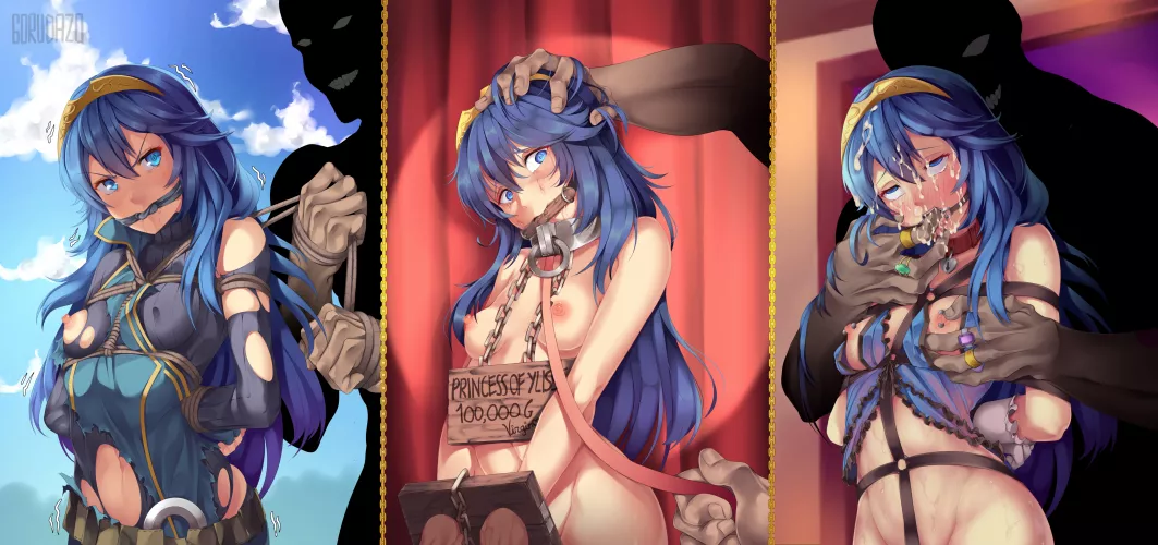 Lucina ventured too far alone and got herself caught by Slave traders. Trained and then sold to a wealthy Plegian Noble, she soon find herself slowly accepting her new fate by Vivek3294