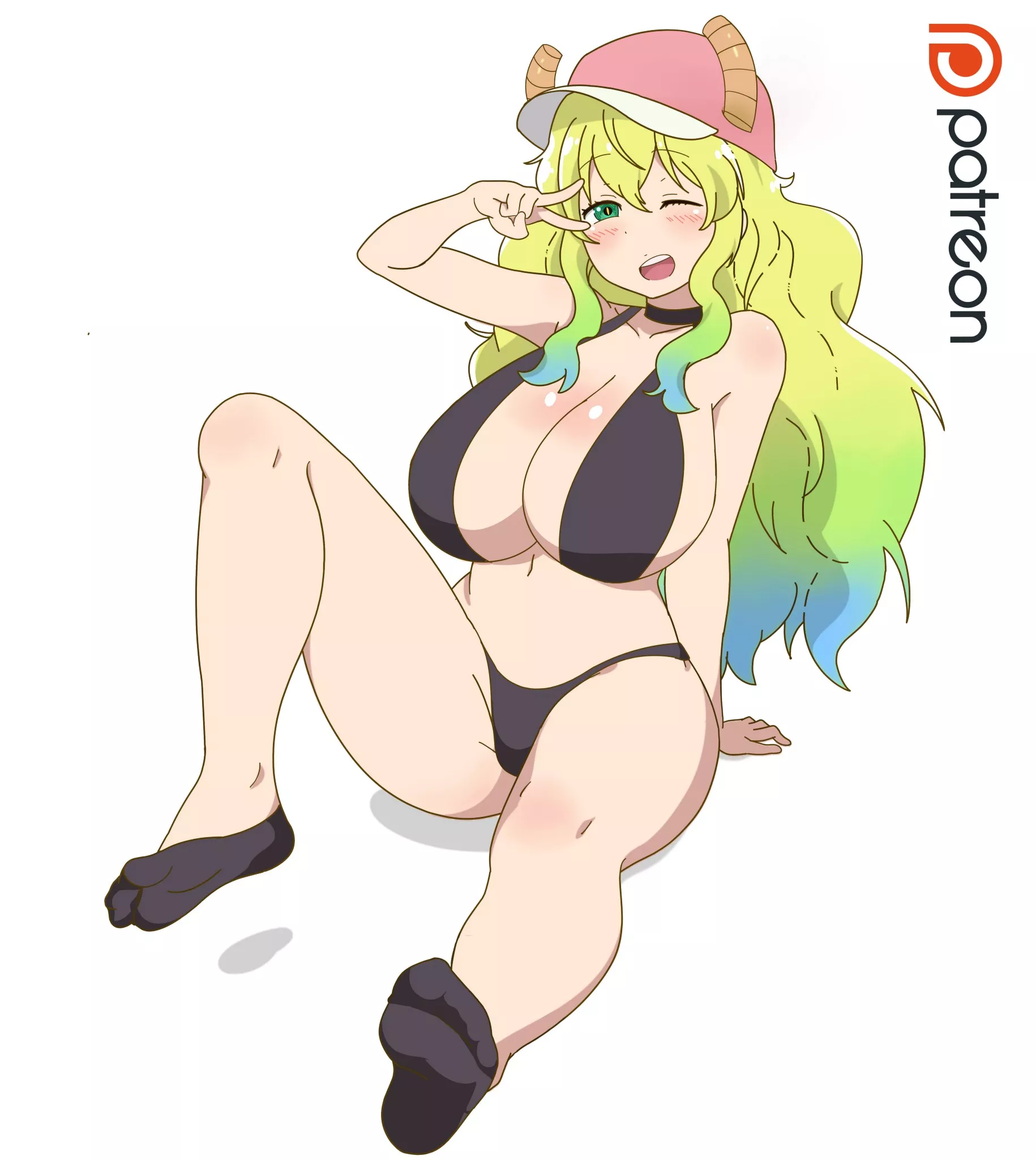 Lucoa chilling by the pool (zorzero) [Miss Kobayashi's Dragon Maid] posted by queshu22
