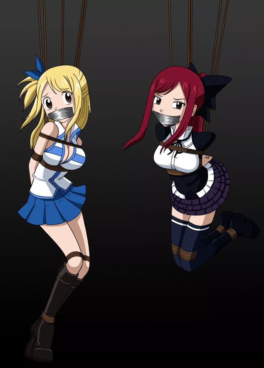 Lucy and Erza all tied up posted by kittygirl-momo