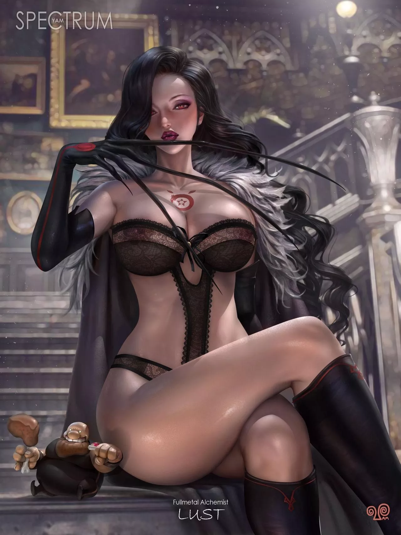 Lust (yam spectrum) [Fullmetal Alchemist] posted by Calypsoocerys