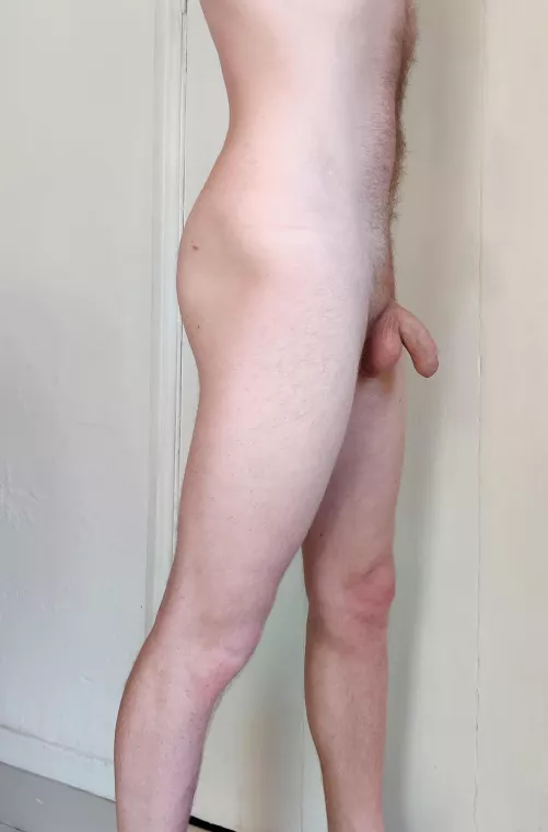 M26 187cm. My flaccid penis shows a bulge when clothed and I'm sometimes ashamed. But it's always pointing forward 🤔 by DryAppearance4082