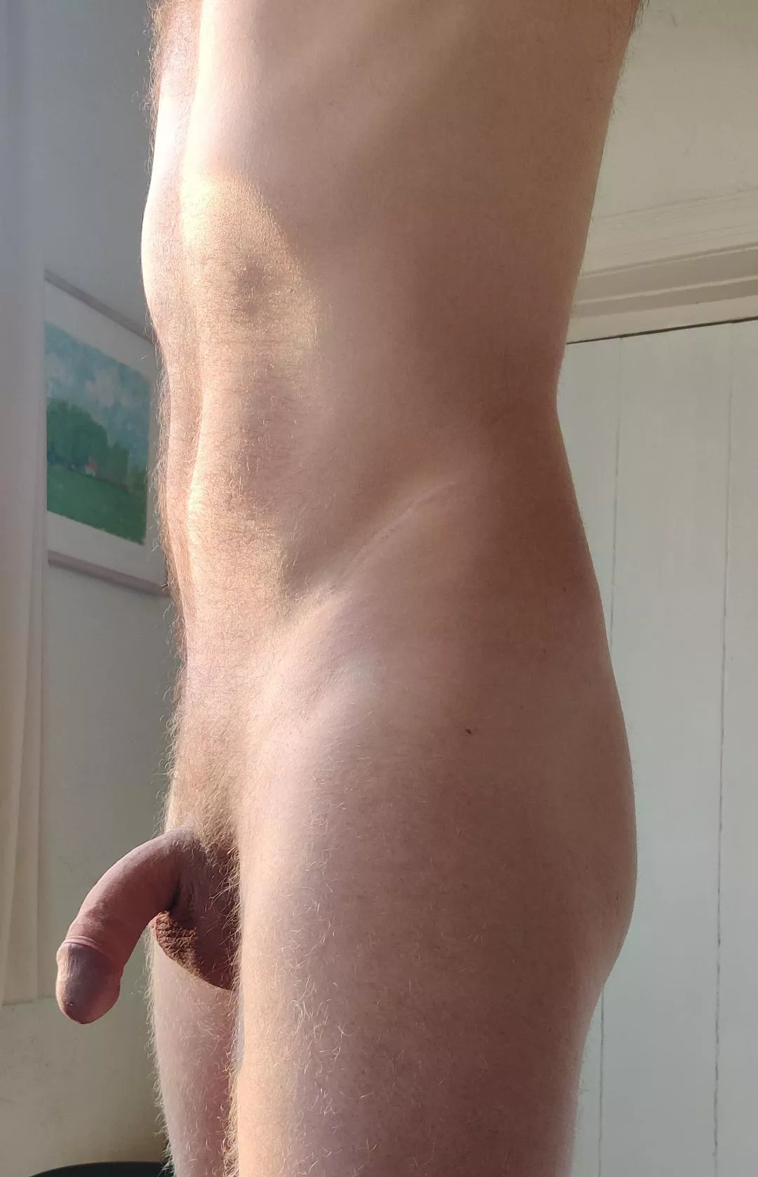 M26 187cm When flaccid my penis is not hanging but pointing forward a bit. Does this happen to anyone else? Feeling uncomfortable being seen like this in public nude spaces like a sauna. What would you think? posted by DryAppearance4082