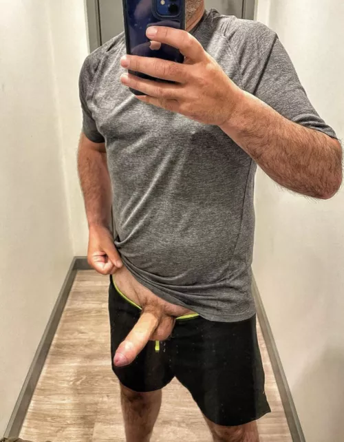 (m)(38) why do I get horny pre workout ? Think it’s the thought of going commando under these shorts by Throwawaycosnakedduh