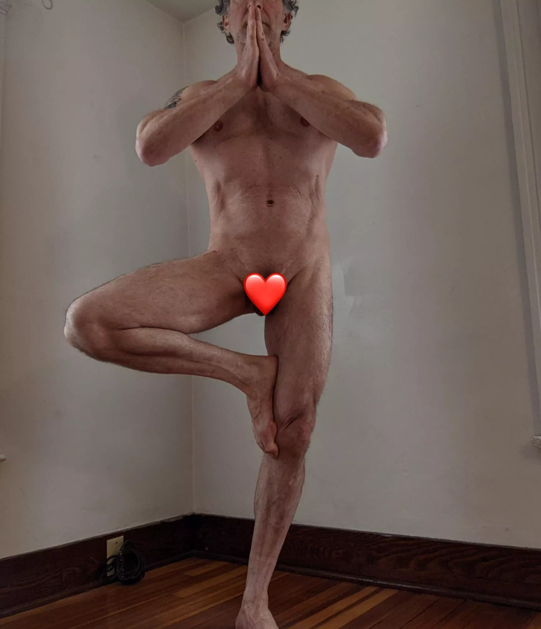 M/57 Meditating tree pose. posted by Mindfull_Waters_Way