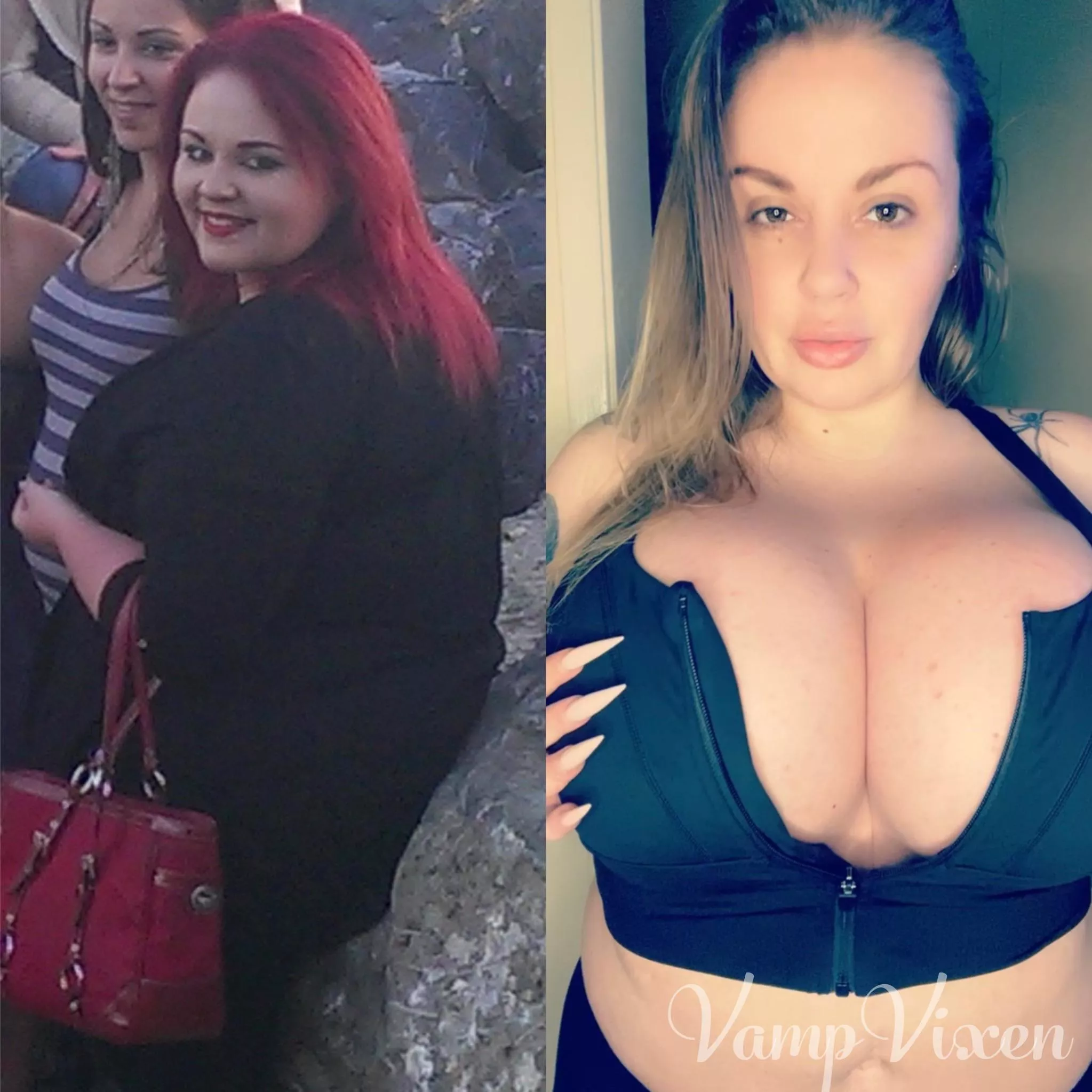 Made a change. Now I am a Goth Tattooed Bimbo. 🖤 posted by vampire_vixen666