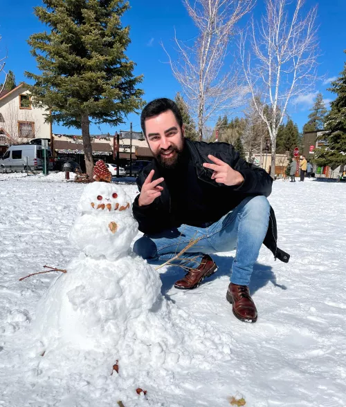 Made my first snowman ⛄️ by oldmanjenkins2k18