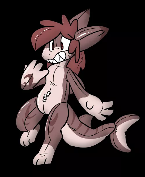 made my shark a pool toy :3 by Cocoa_Milk