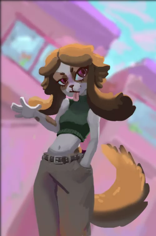 Made this dog girl, what should i call her? by gabi_brit