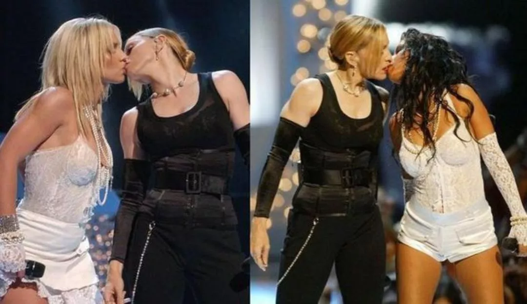 Madonna kisses Brittany and Christina MTV VMA's (2003) posted by ragingcook82