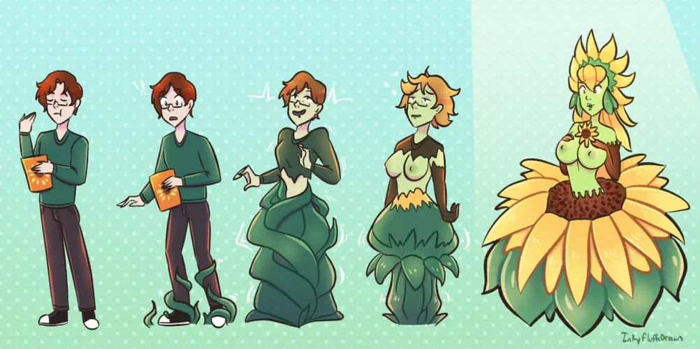 Magic Seed by Inkyfluffdraws (Monster Girl, TGTF) by not4myprimary