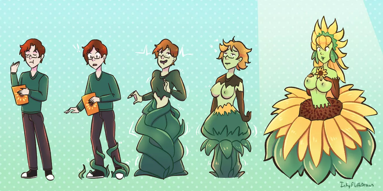 Magic Seed by Inkyfluffdraws (Monster Girl, TGTF) posted by not4myprimary