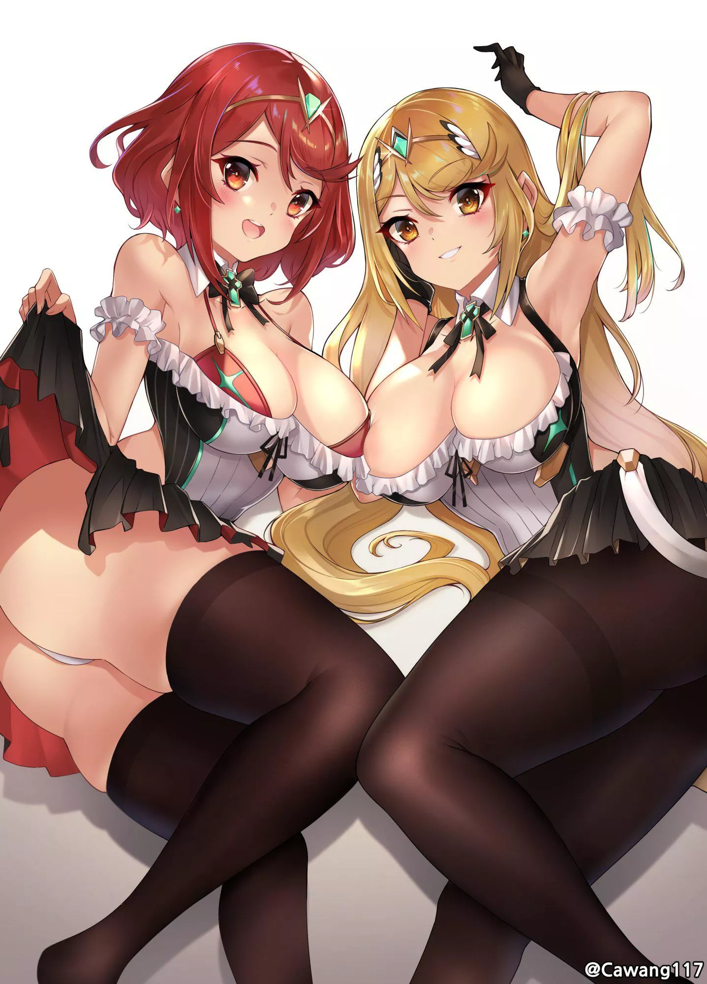Maid Pyra & Mythra (Cawang) posted by SecretMystogan