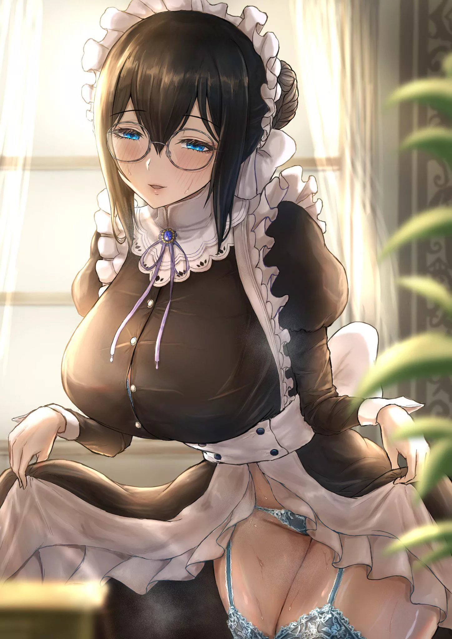Maid teasing. posted by Natsu_1000