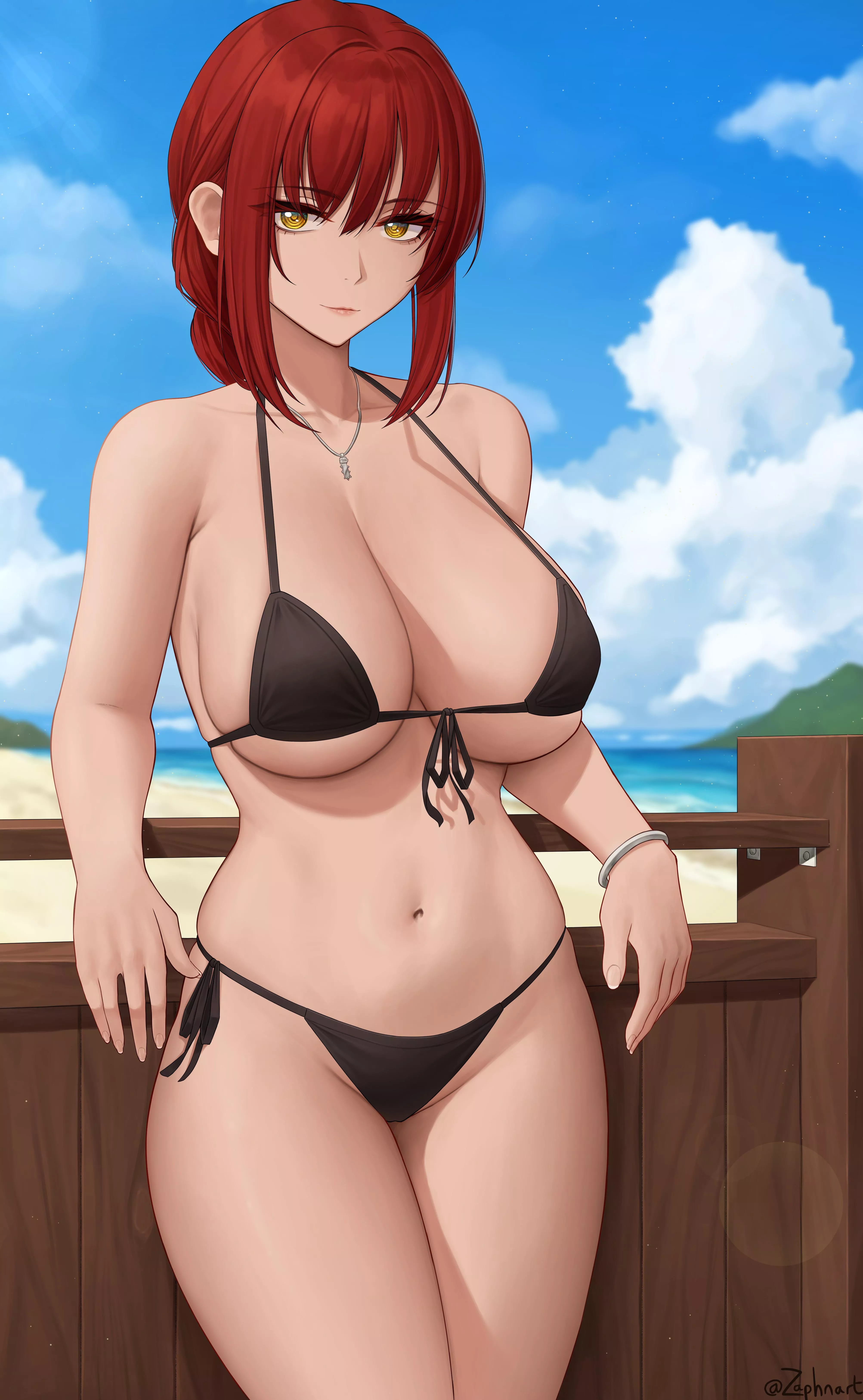 Makima’s skimpy bikini posted by Rihonin