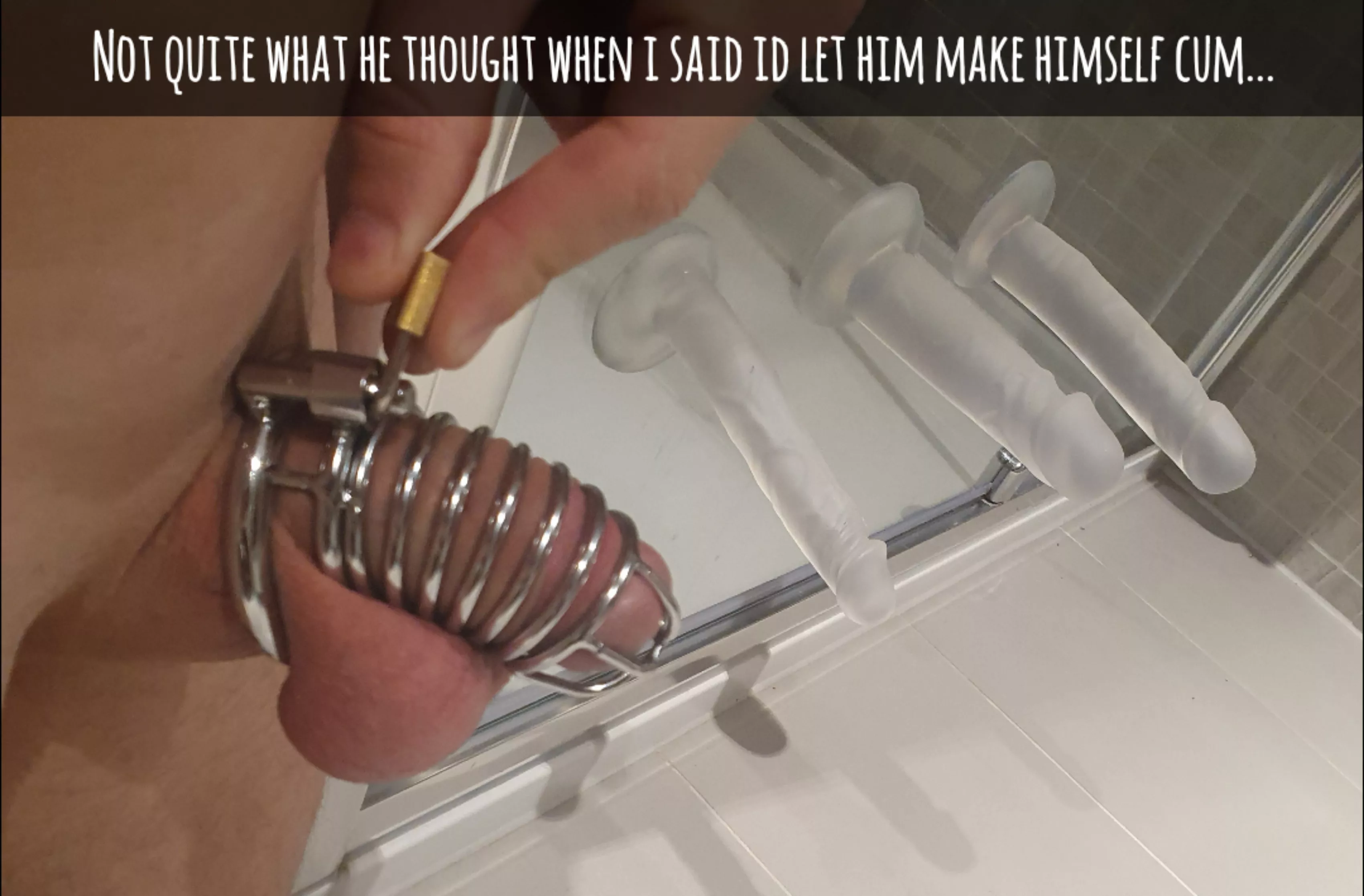 making him peg himself tonight.. posted by camperlife96