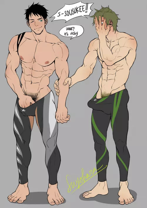 Makoto and Sosuke from Free! (Suyo) by triangulumstardust