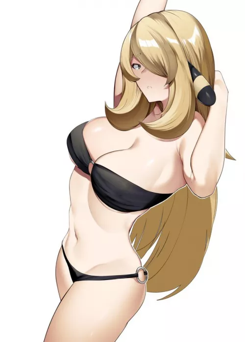 Mama Cynthia in a bikini that fits her perfectly. by Hafuronin85