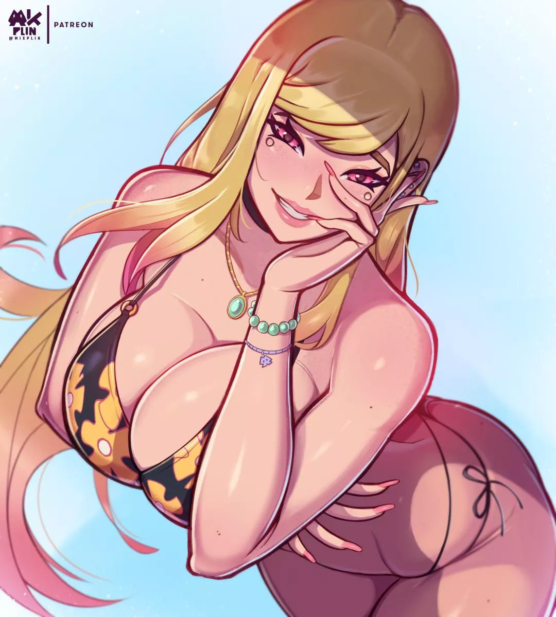 Marin in her swimsuit (Mixplin) [My Dress-up Darling] posted by BuggingBoi